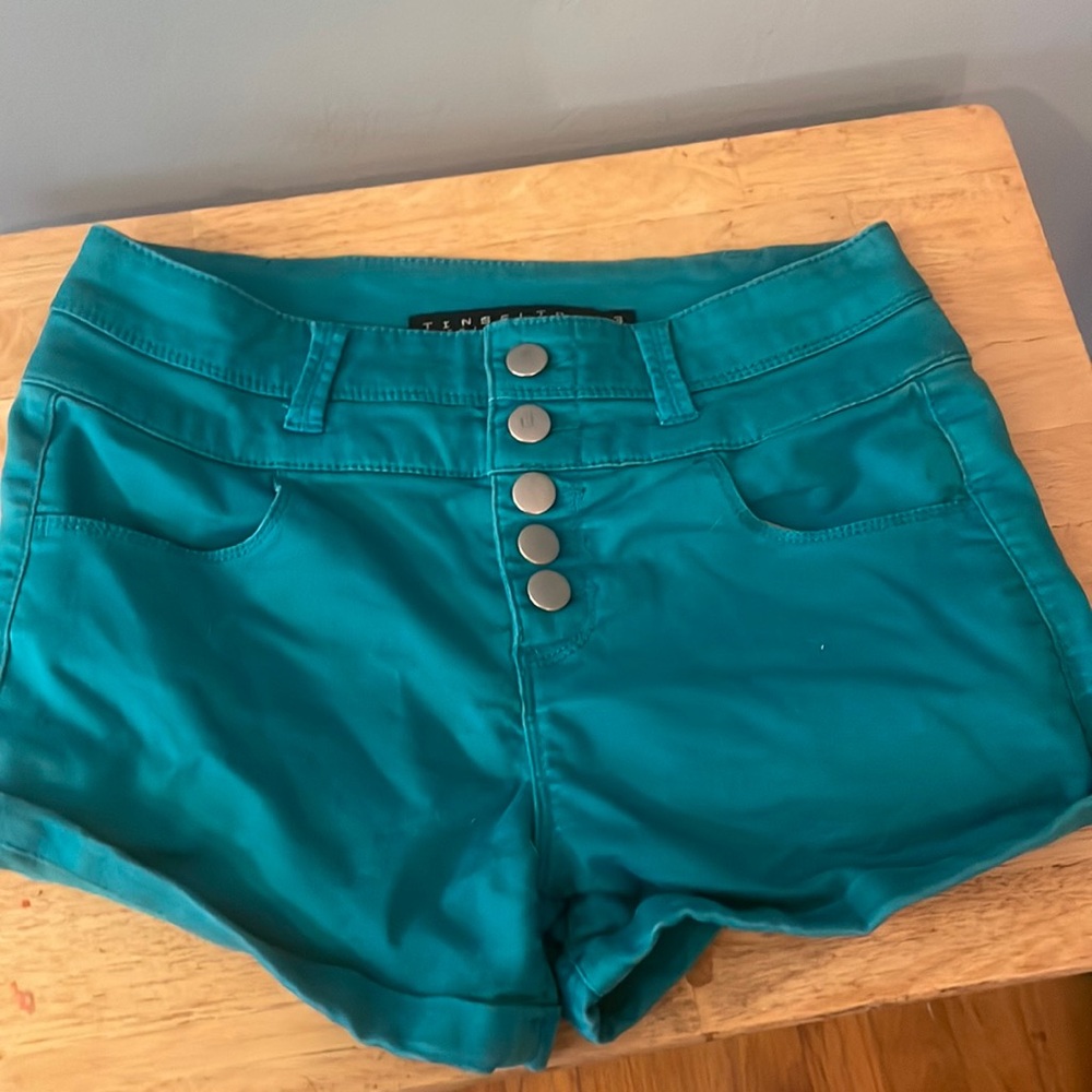 Teal shorts